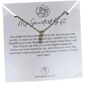 LENNY & EVA "The Greatest Gift"  Mother Figure Necklace Gift NEW